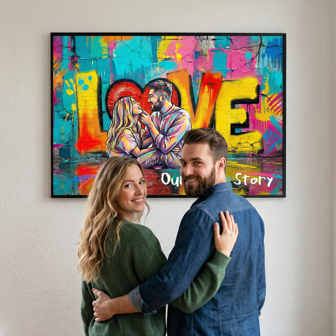 Personalisiertes Poster "Pärchen Love"