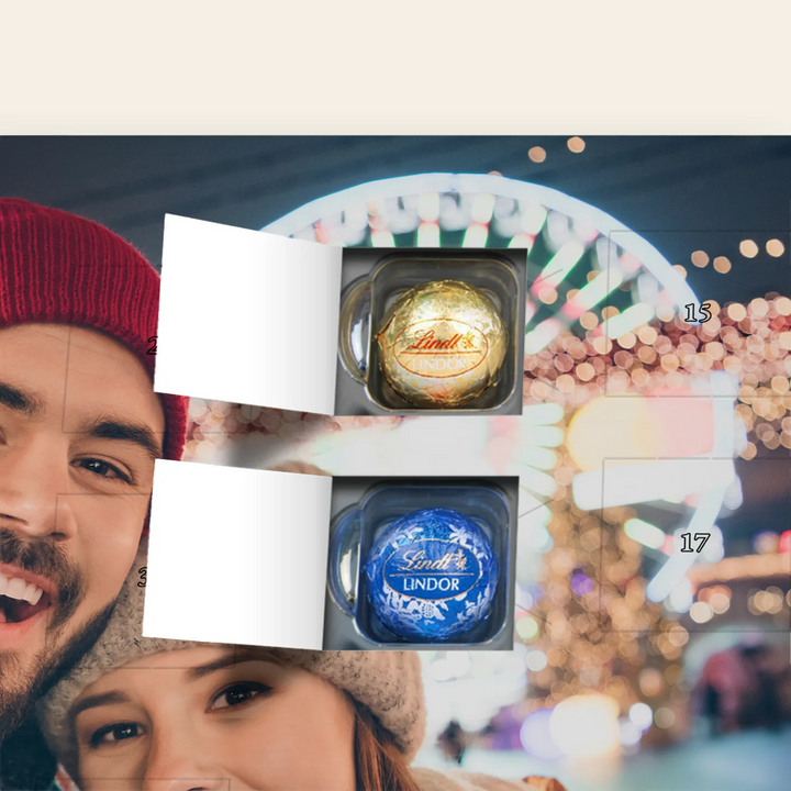 Personalisierter Lindor Adventskalender "Foto"