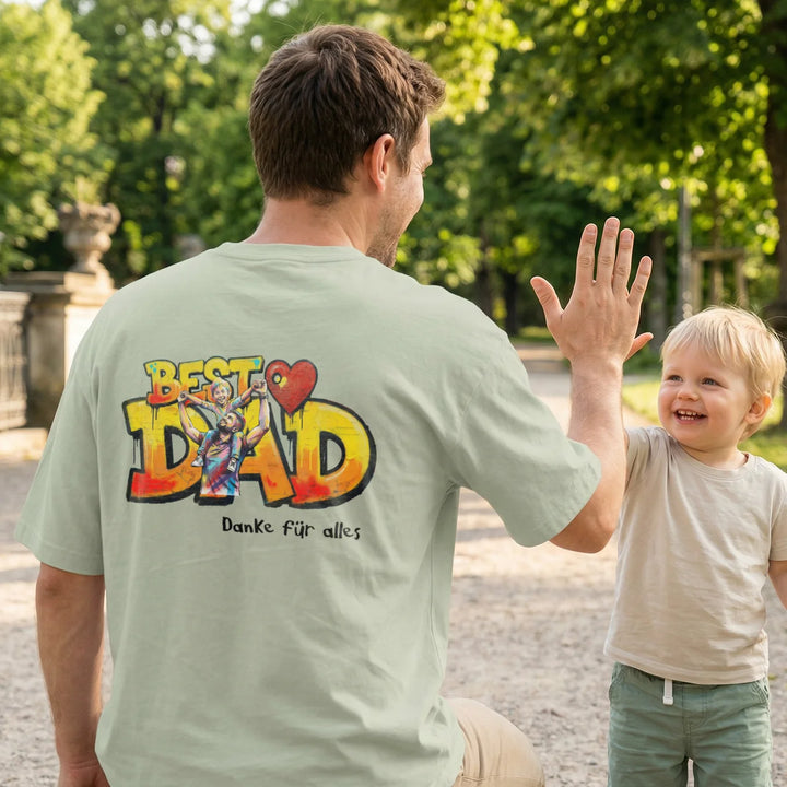 Personalisiertes Oversized T-Shirt Love "PAPA"
