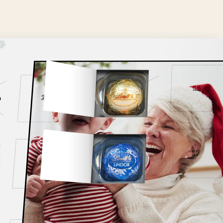 Personalisierter Lindor Adventskalender "Oma"