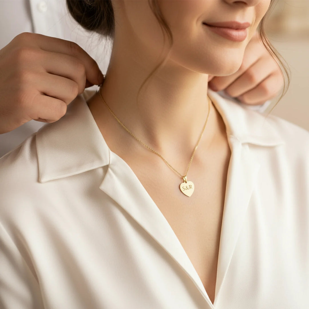 Personalisierte Halskette Herz "Love"
