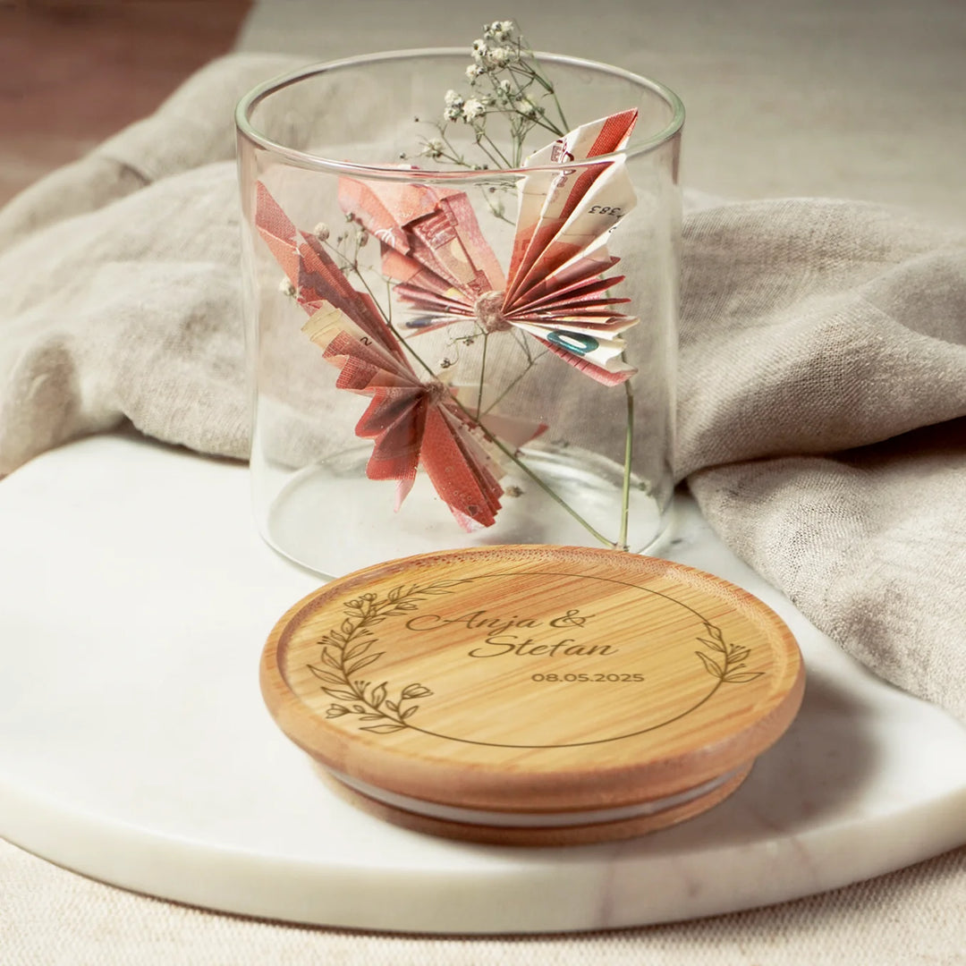 Personalisiertes Vorratsglas "Brautpaar"