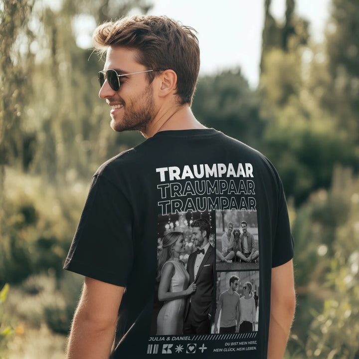 Personalisiertes Oversized T-Shirt "Traumpaar"