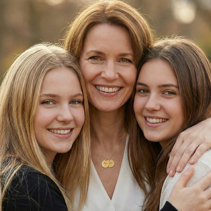 Personalisierte Halskette "Mama mit Namen"