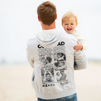 Personalisierter Hoodie mit Fotos "Papa"