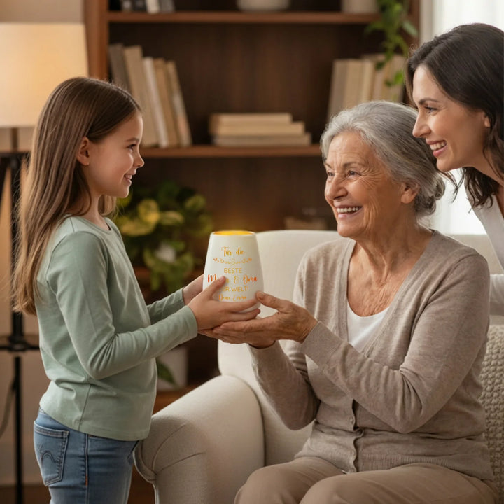 Personalisiertes Windlicht "Mama & Oma"