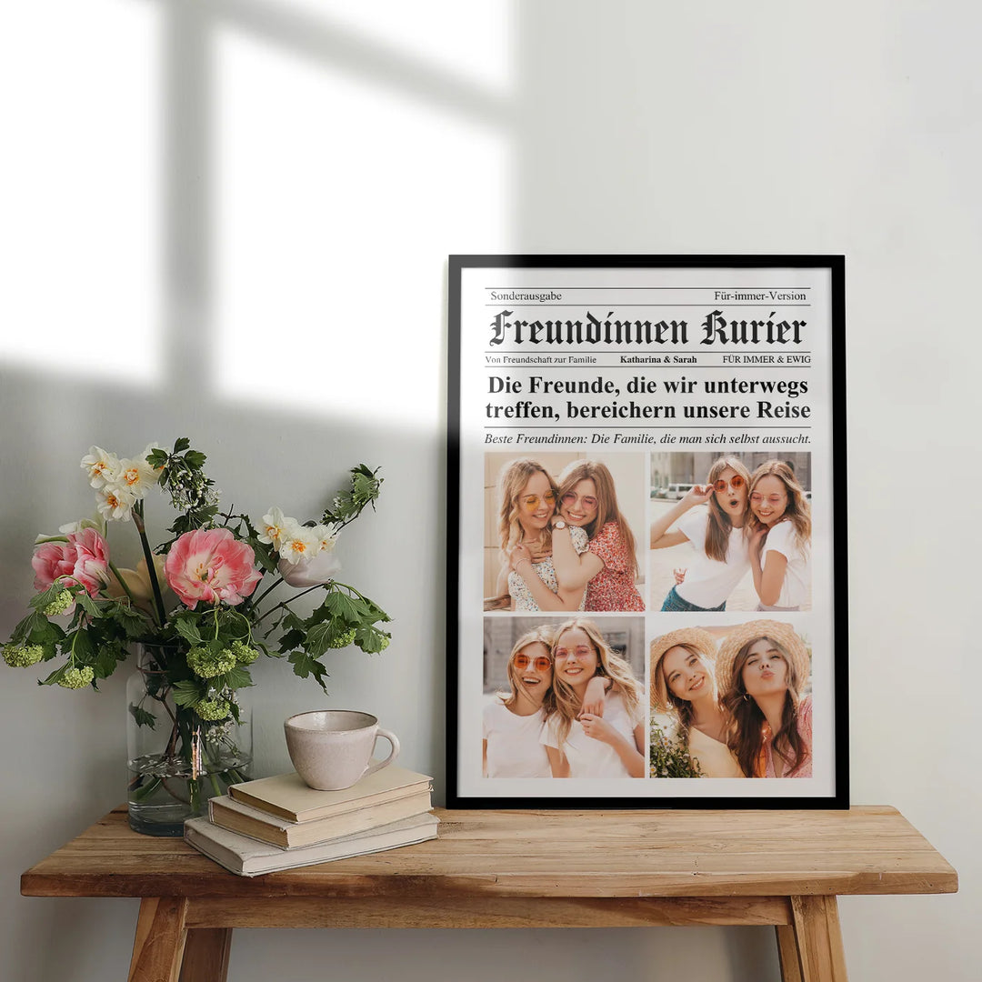 Personalisiertes Magazin Poster "Besties Times"