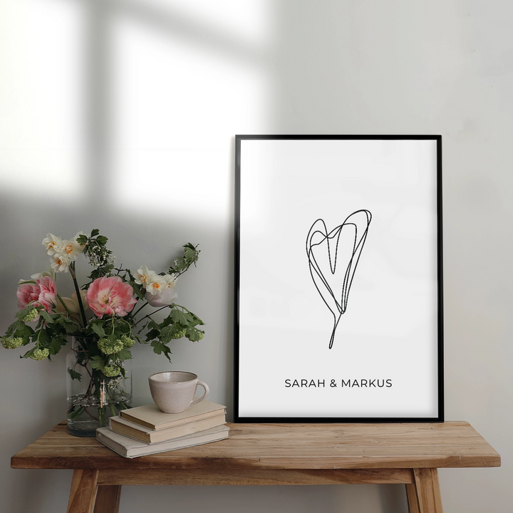 Poster"Heart sketch"