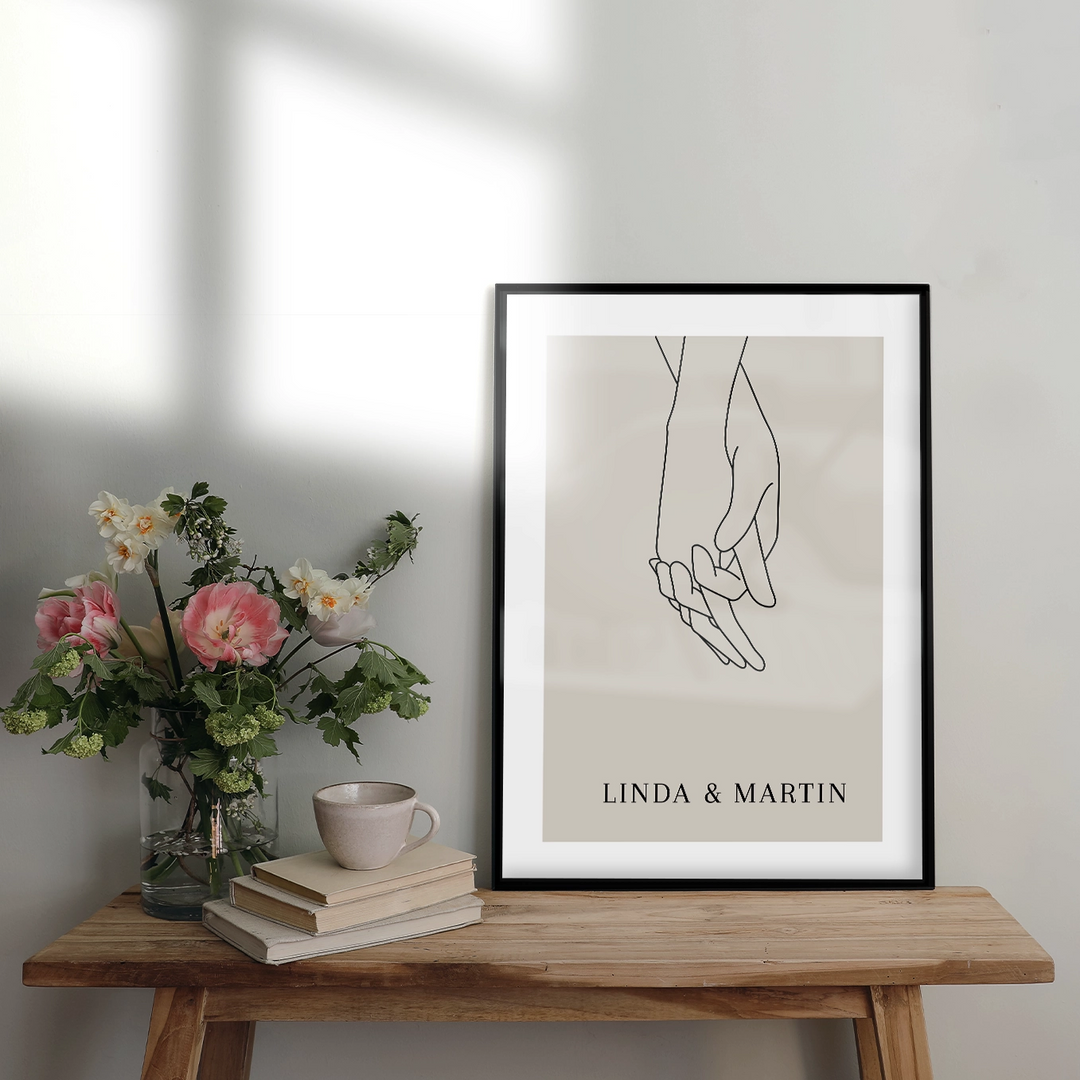 Poster"Holding Hands"