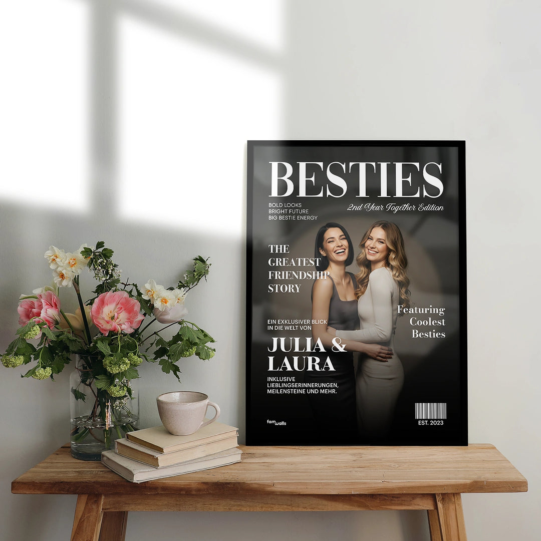 Personalisiertes Poster "Besties Magazine"