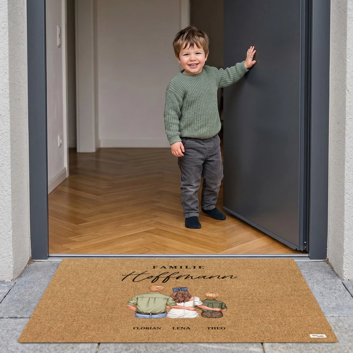 Personalisierte Fußmatte "Familie"