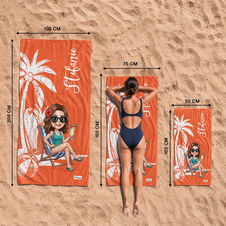 Personalisiertes Badehandtuch "Besties" - famwalls