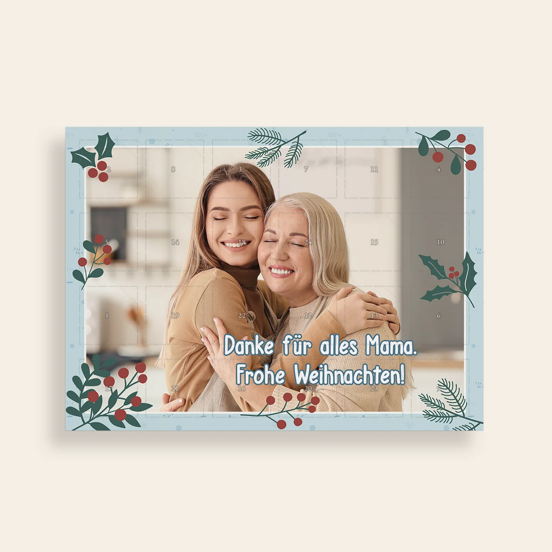 Personalisierter Duftkerzen Adventskalender "Mama"