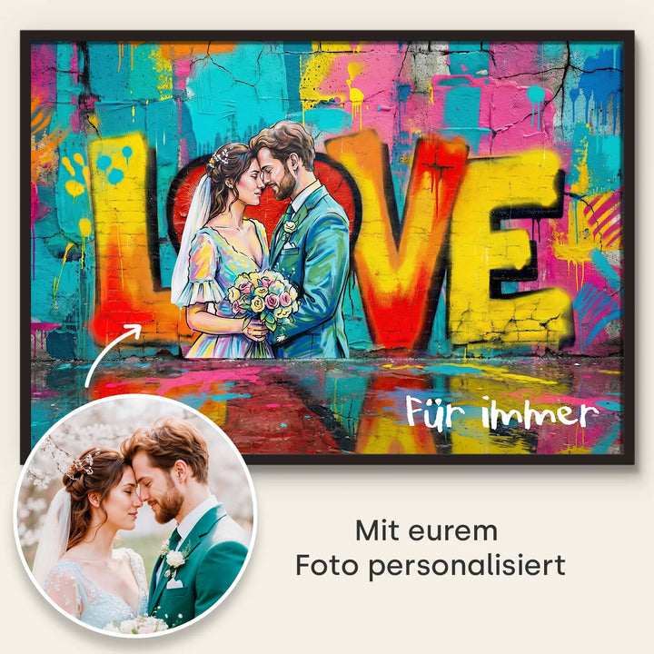 Personalisiertes Poster "Hochzeit Love"