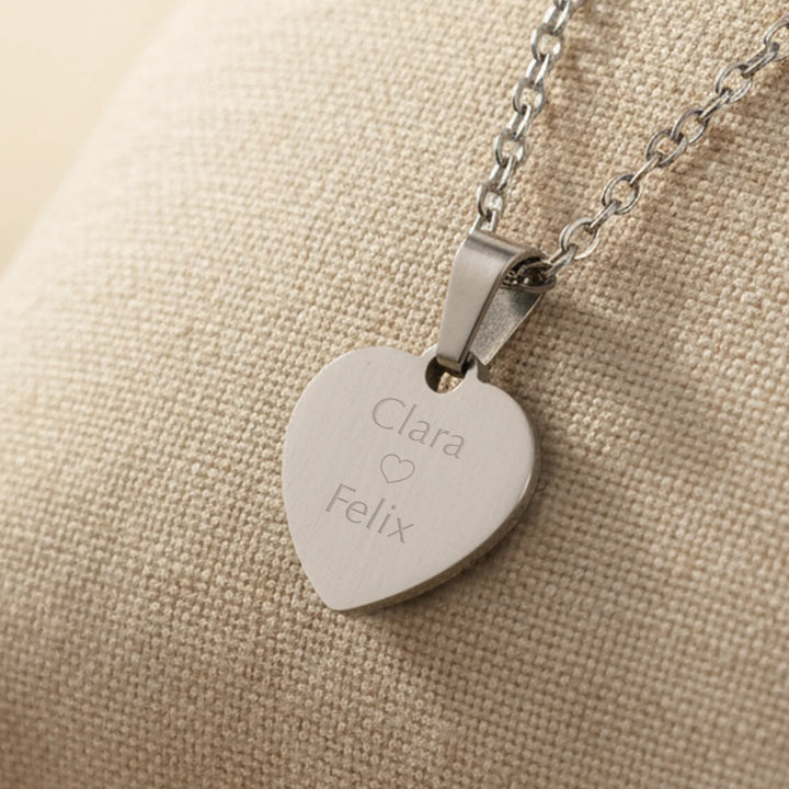 Personalisierte Halskette Herz "Love"