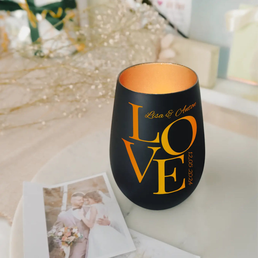 Personalisiertes Windlicht "Love"