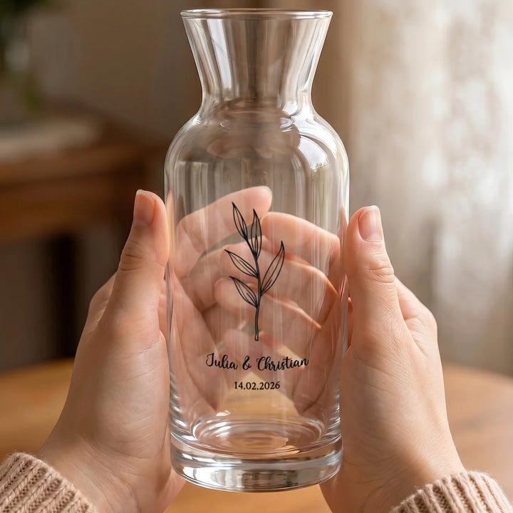 Personalisierte Vase "Hochzeit"
