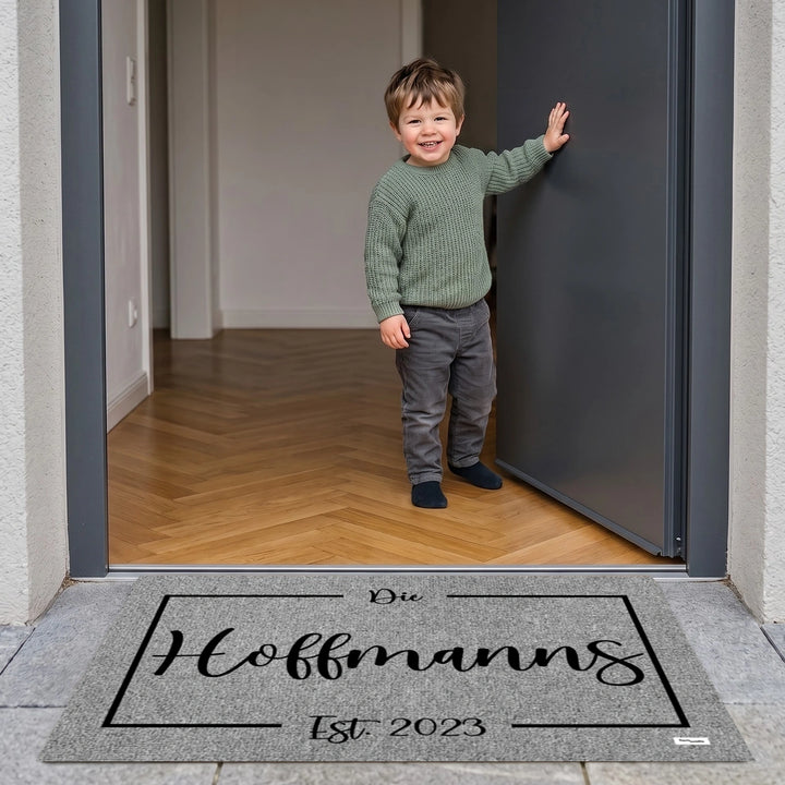 Personalisierte Fußmatte “Familienname”