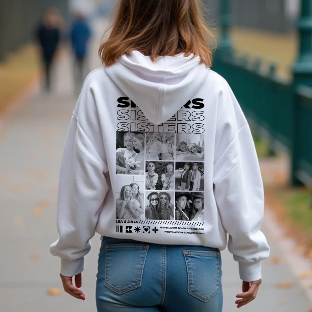 Personalisierter Hoodie "BESTE SCHWESTER"