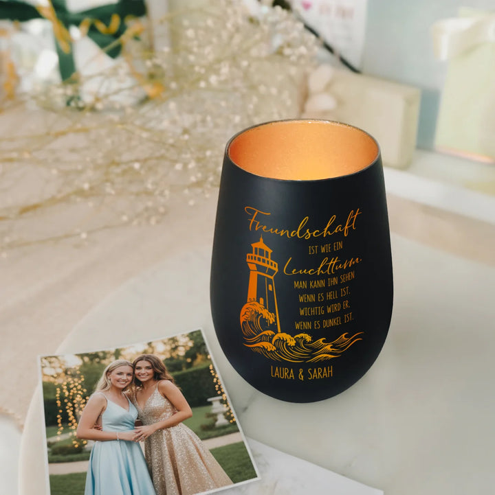 Personalisiertes Windlicht "Besties"
