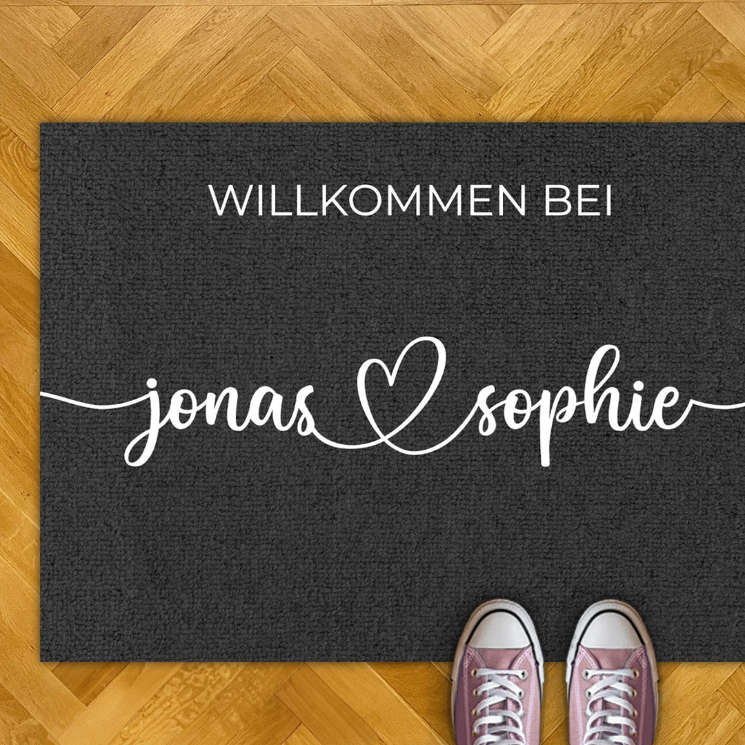 Personalized doormat ''Your Names''