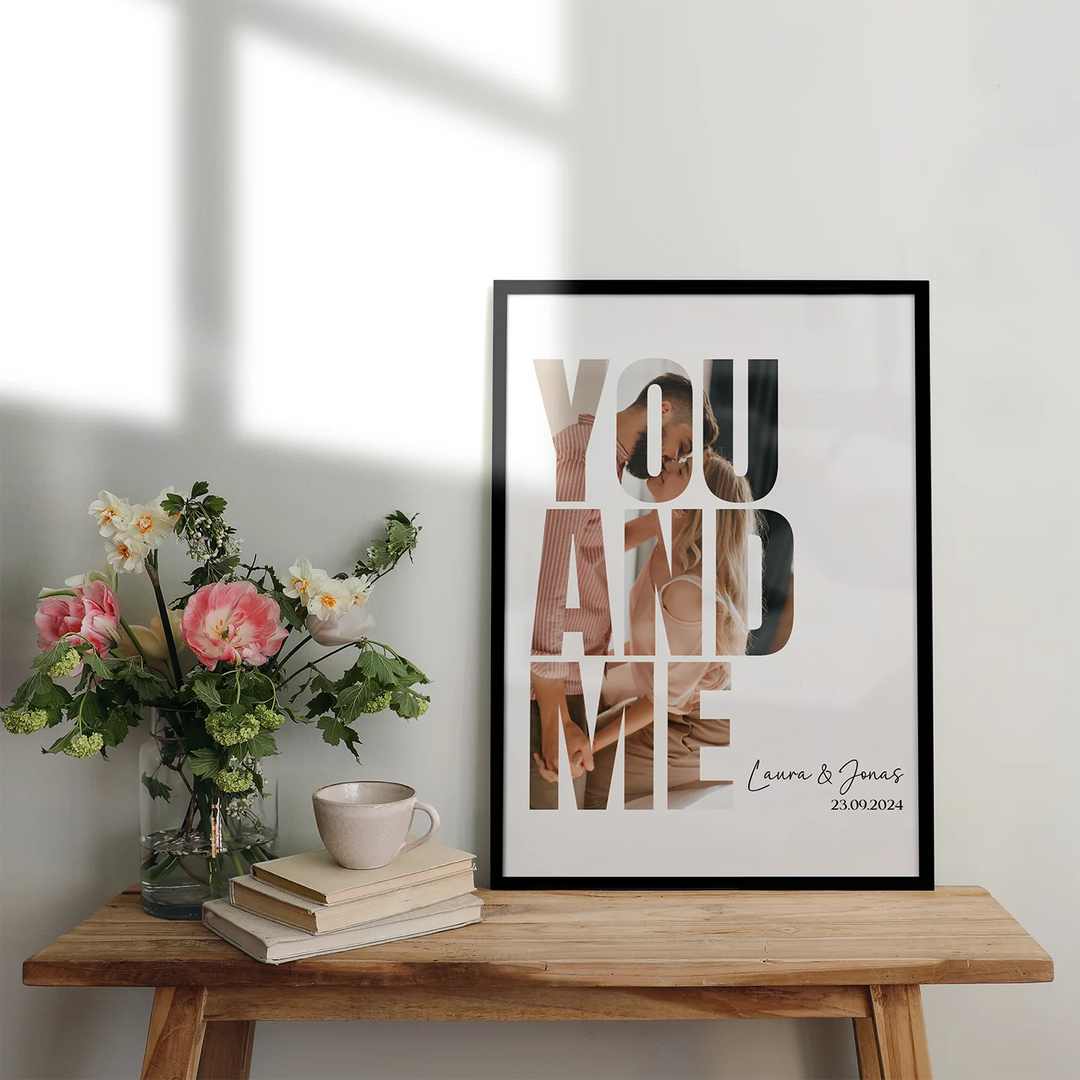 Personalisiertes Poster "You & Me"