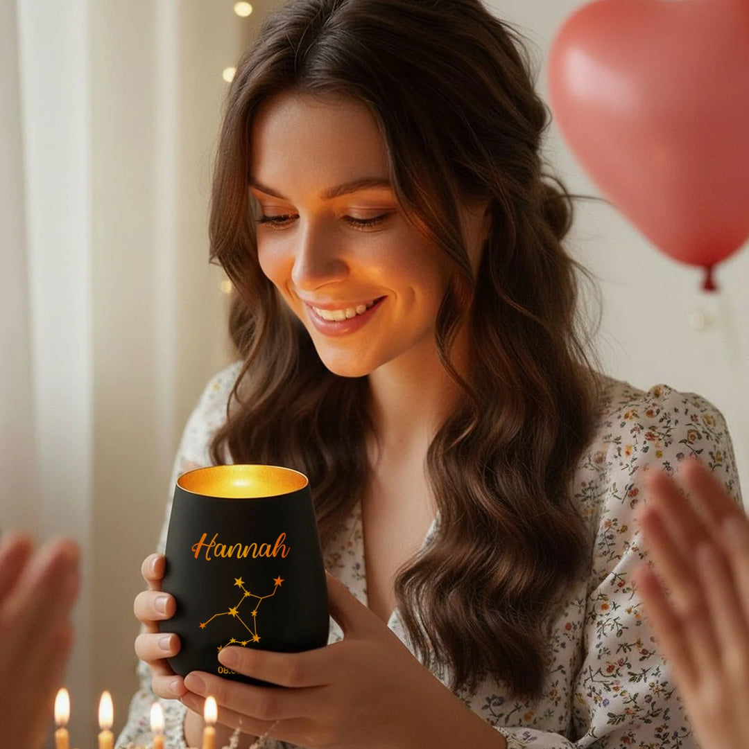 Personalisiertes Windlicht "Sternzeichen"