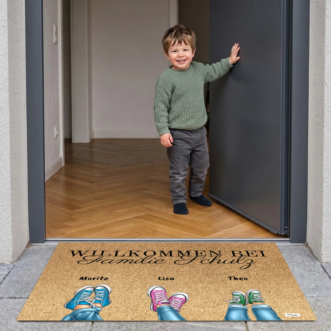 Personalisierte Fußmatte “Nachname”