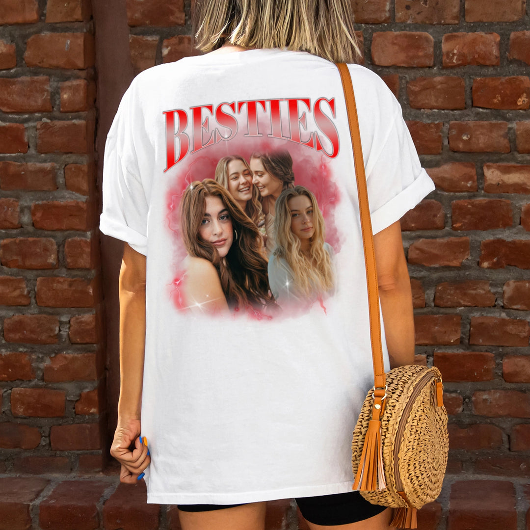 Personalisiertes T-Shirt "Vintage Bootleg" - Backprint
