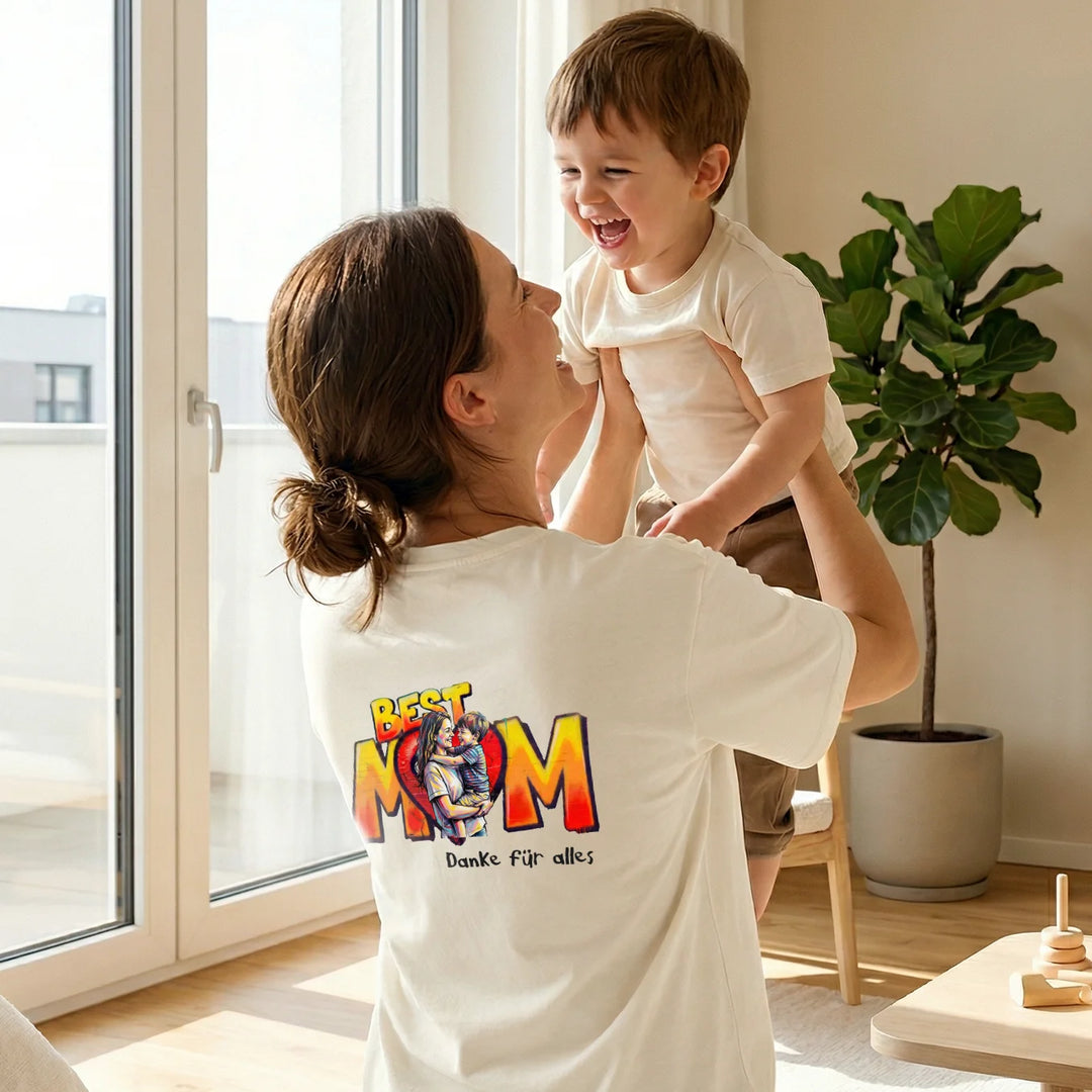 Personalisiertes Oversized T-Shirt Love "MAMA"