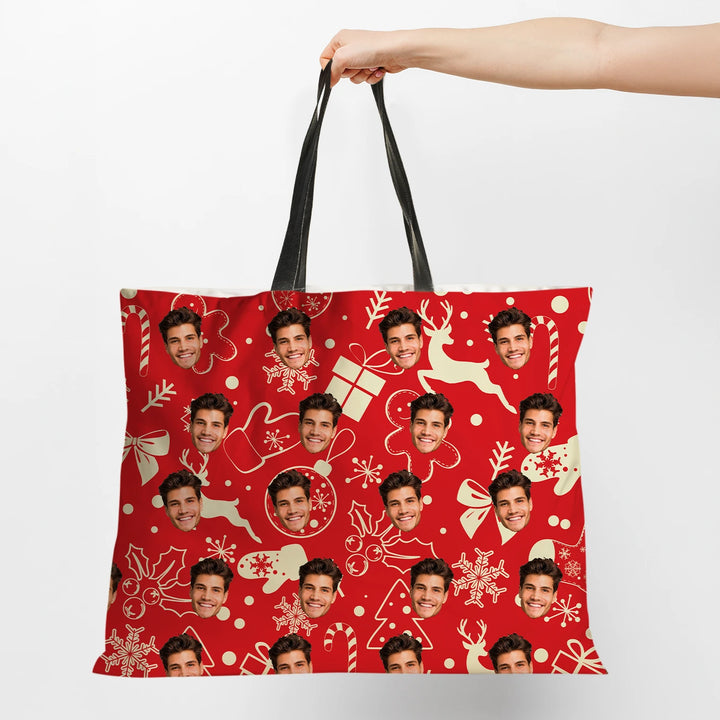 Personalisierte Weekender Tasche "Weihnachtsmotiv"