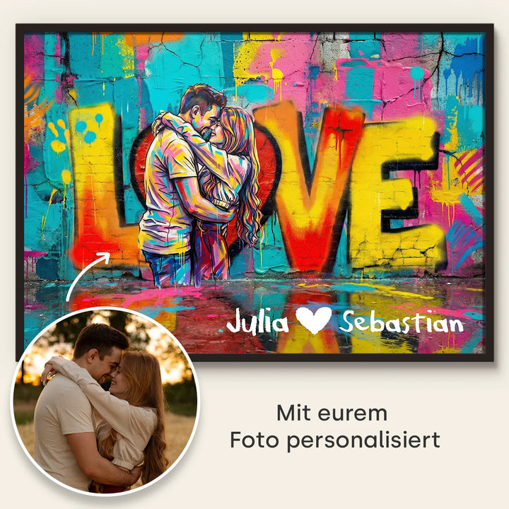 Personalisiertes Poster "Pärchen Love"