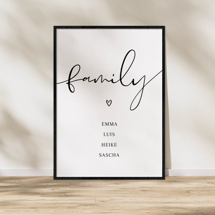 Personalisiertes Poster "Family"-1