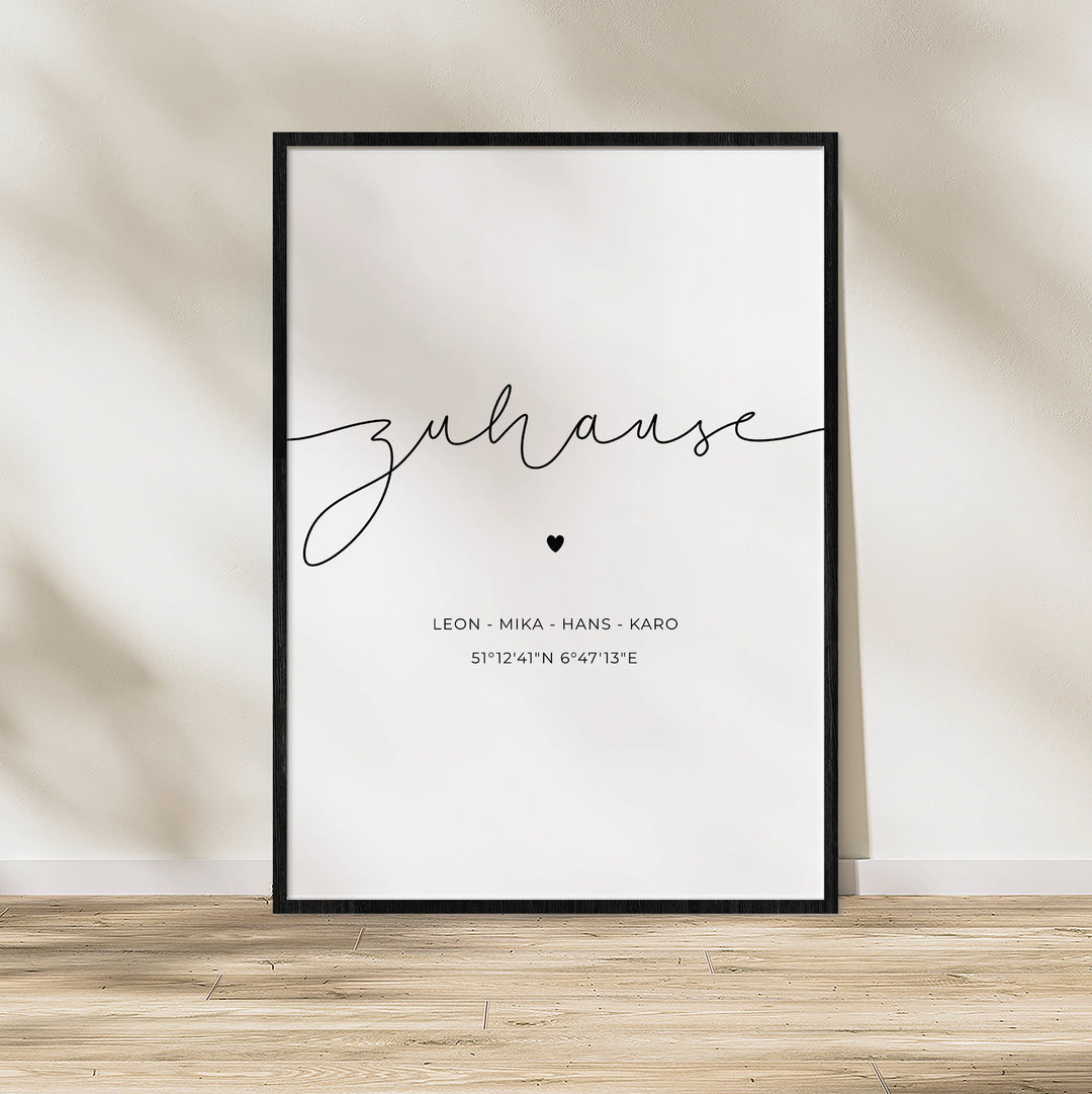 Poster "Dein Zuhause"-1
