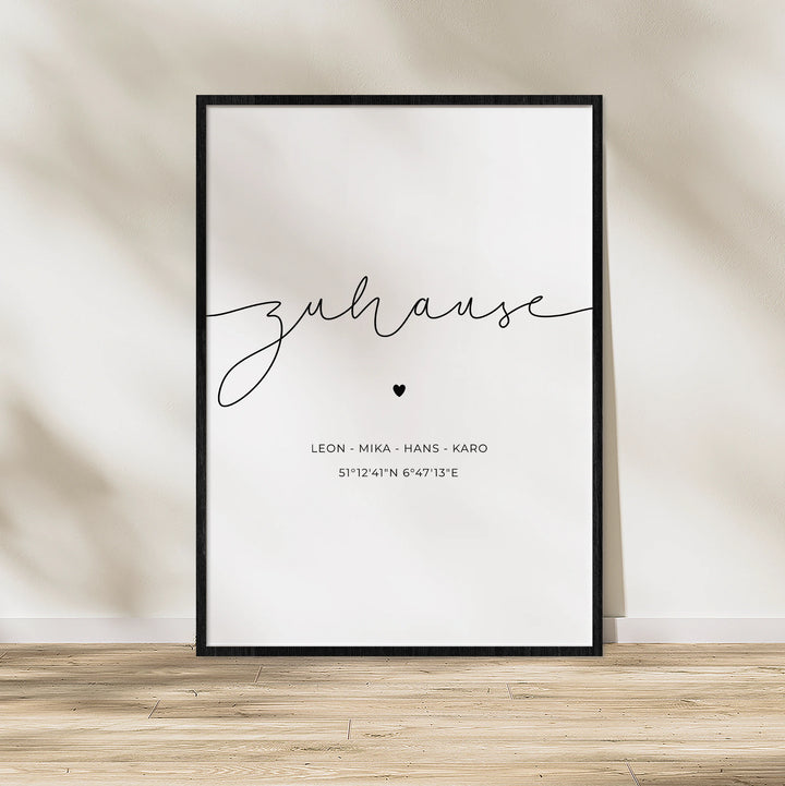 Poster "Dein Zuhause"-1