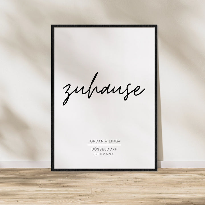 Poster "Zuhause"