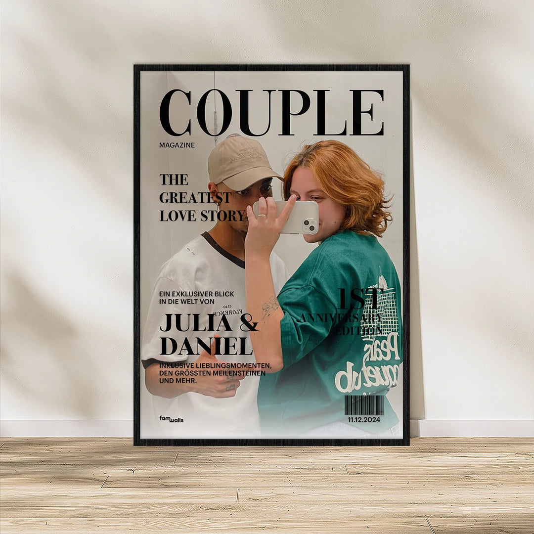 Personalisiertes Poster "Couple Magazine"
