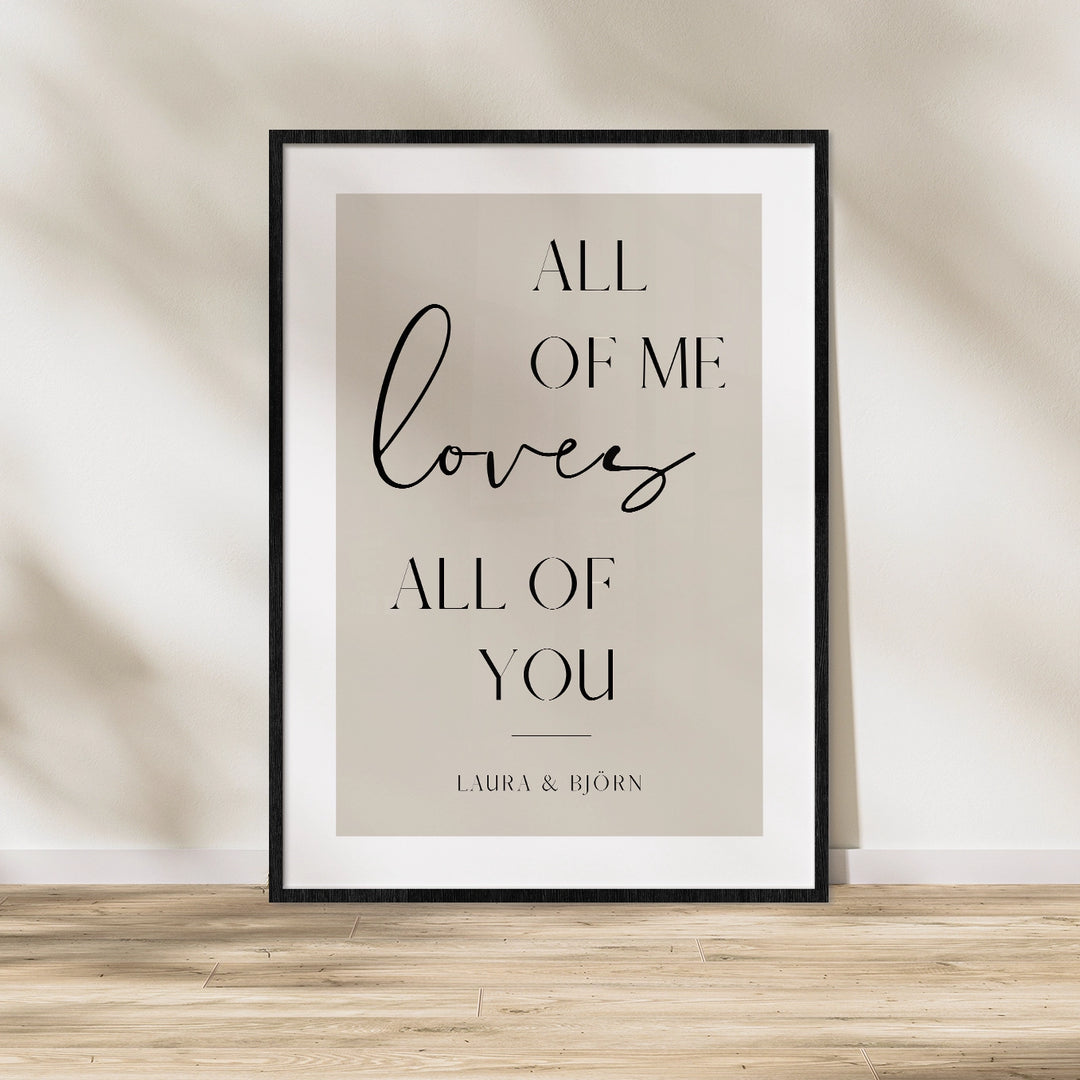 Poster"All of me"