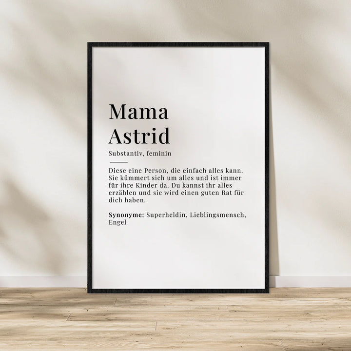 Poster "Mama Definition"