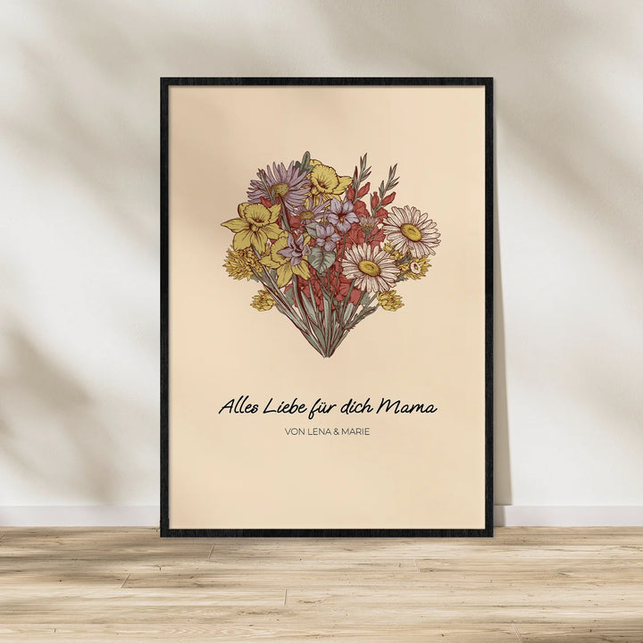 Personalized poster "Flower bouquet"