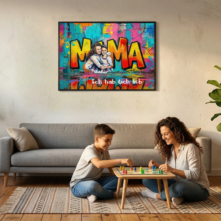 Personalisiertes Poster Love "MAMA"