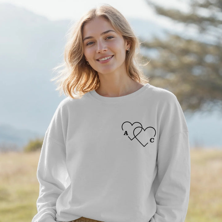 Personalisierter Sweater "Herzen"