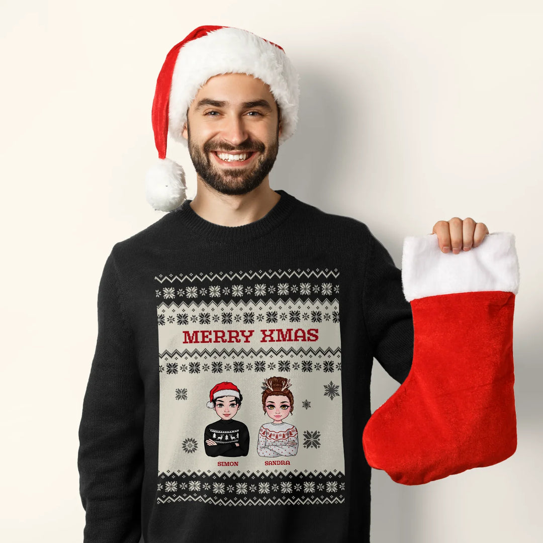 Personalisierter Christmas Sweater "Cartoon"