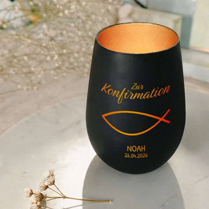Personalisiertes Windlicht “Konfirmation”