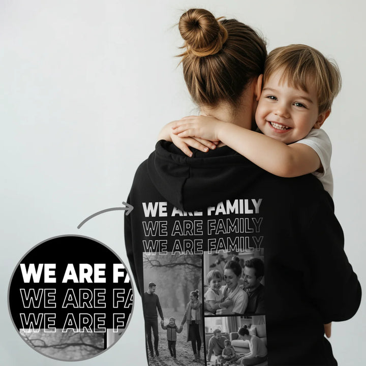 Personalisierter Hoodie mit Fotos "Familie"