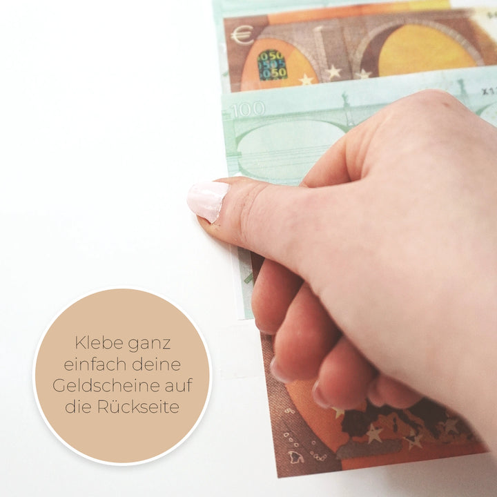 Personalisiertes Geldgeschenk zur Hochzeit "Kranz"