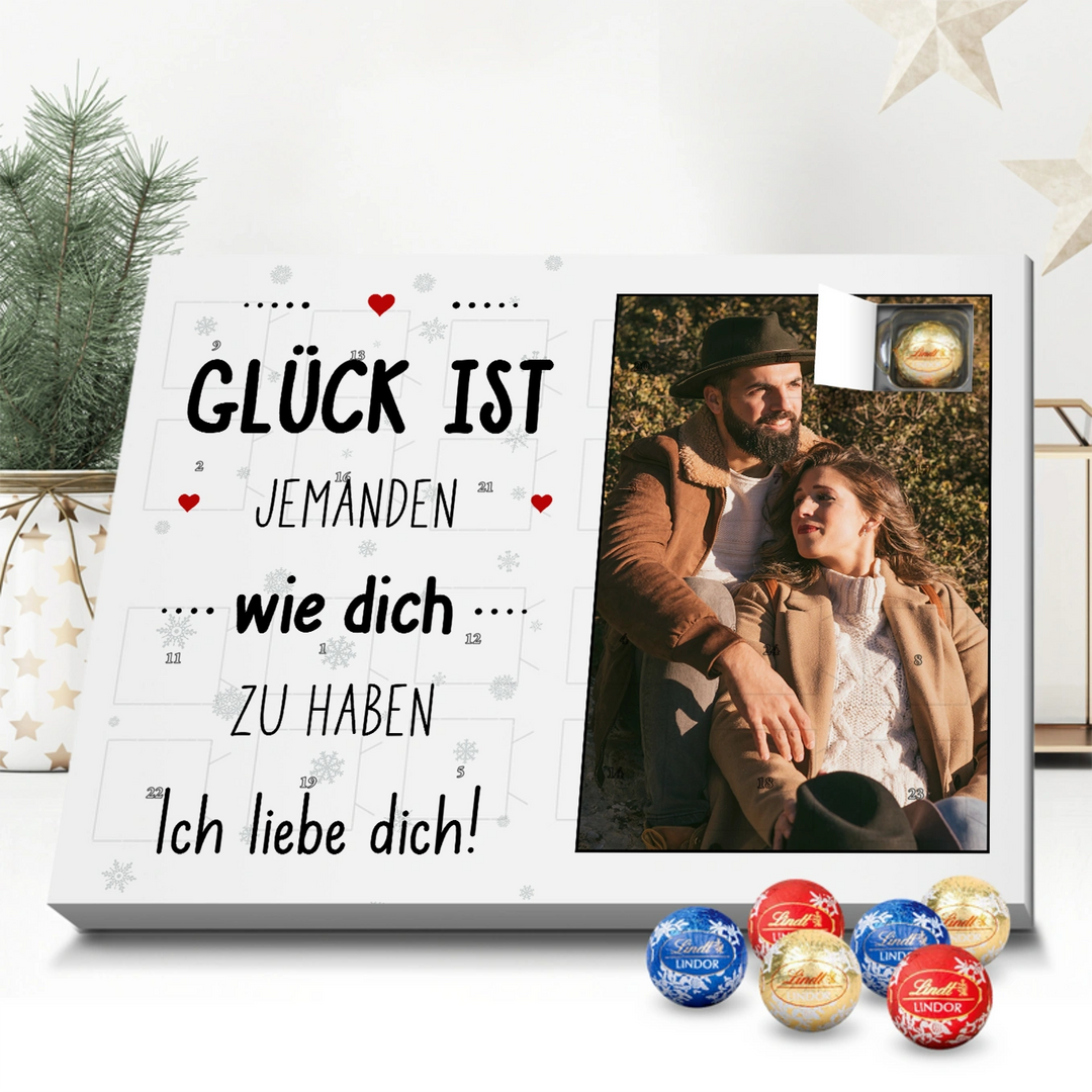 Personalisierter Lindt Adventskalender "Partnerin"