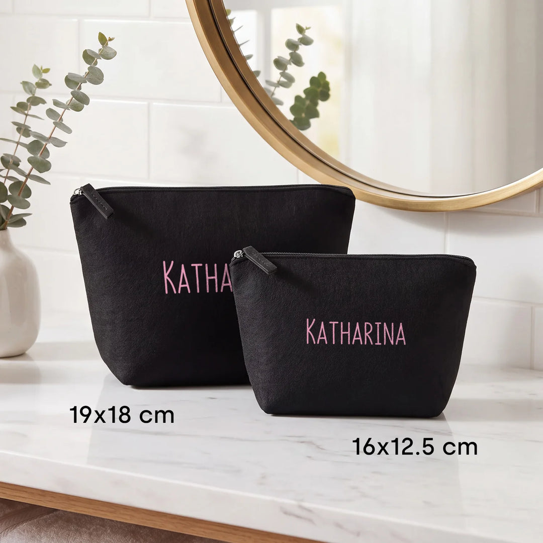 Personalisierte Kosmetiktasche "Filz"