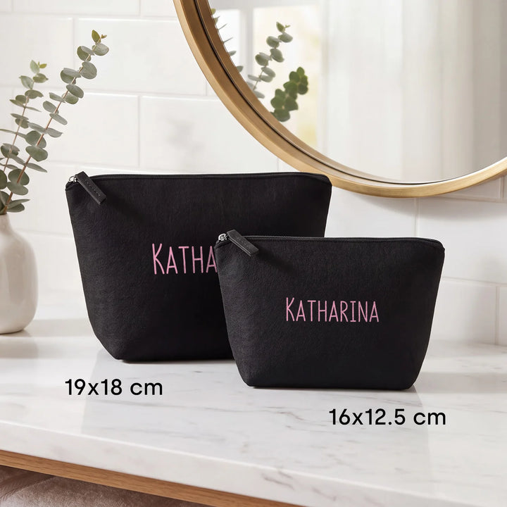 Personalisierte Kosmetiktasche "Filz"