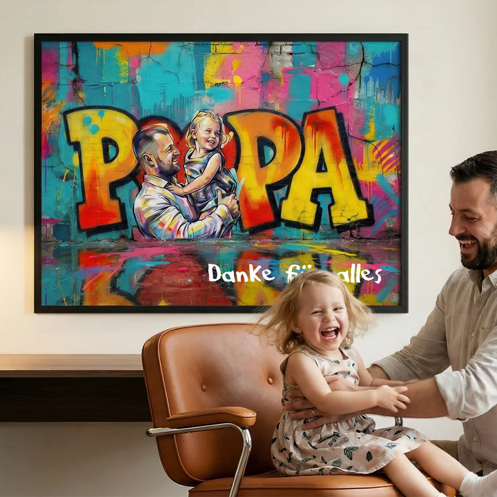 Personalisiertes Poster Love "PAPA"